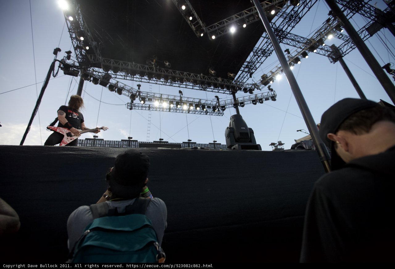 Guitarist on Stage at Big Four Festival