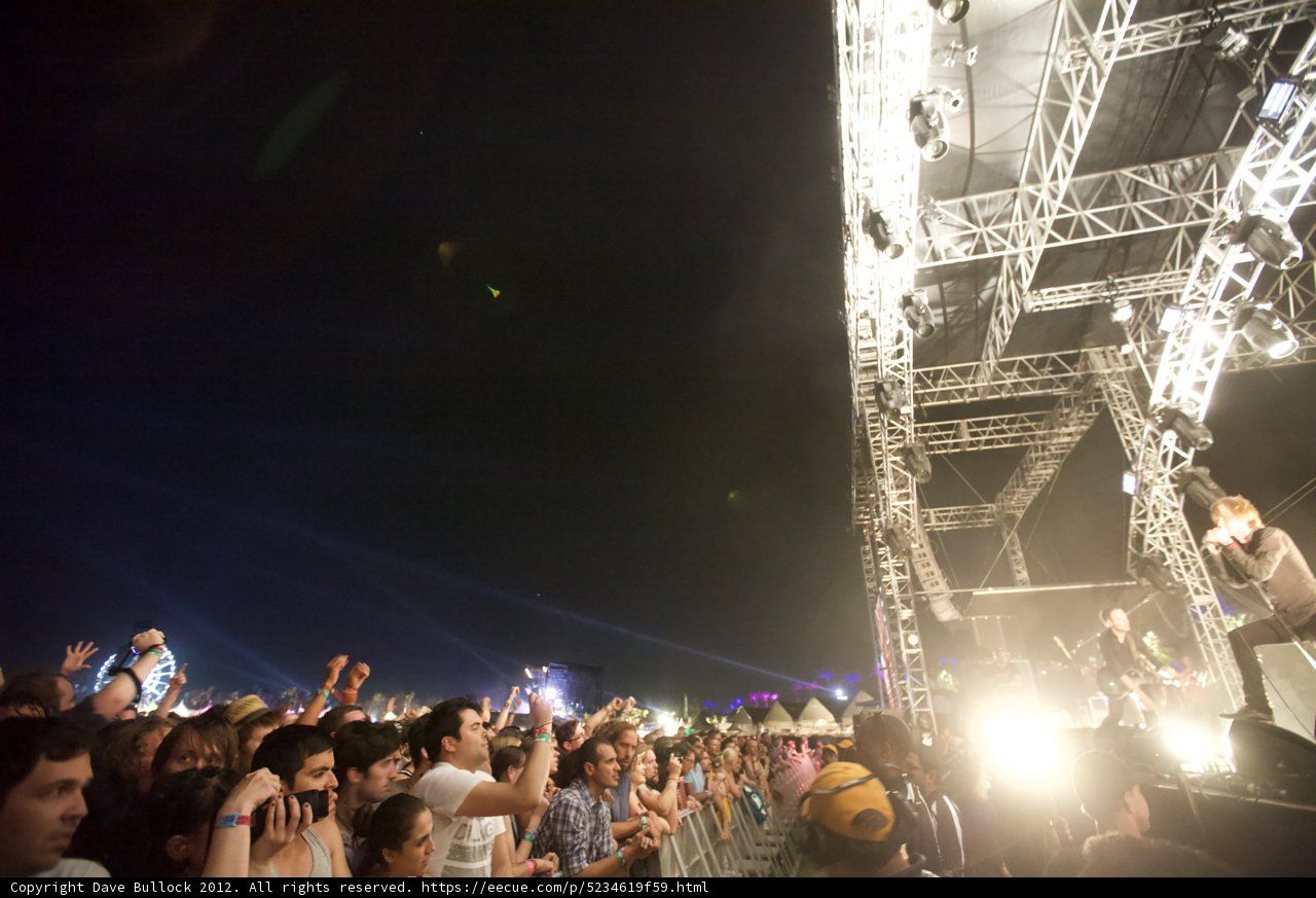 Sky-high energy at Coachella rock concert