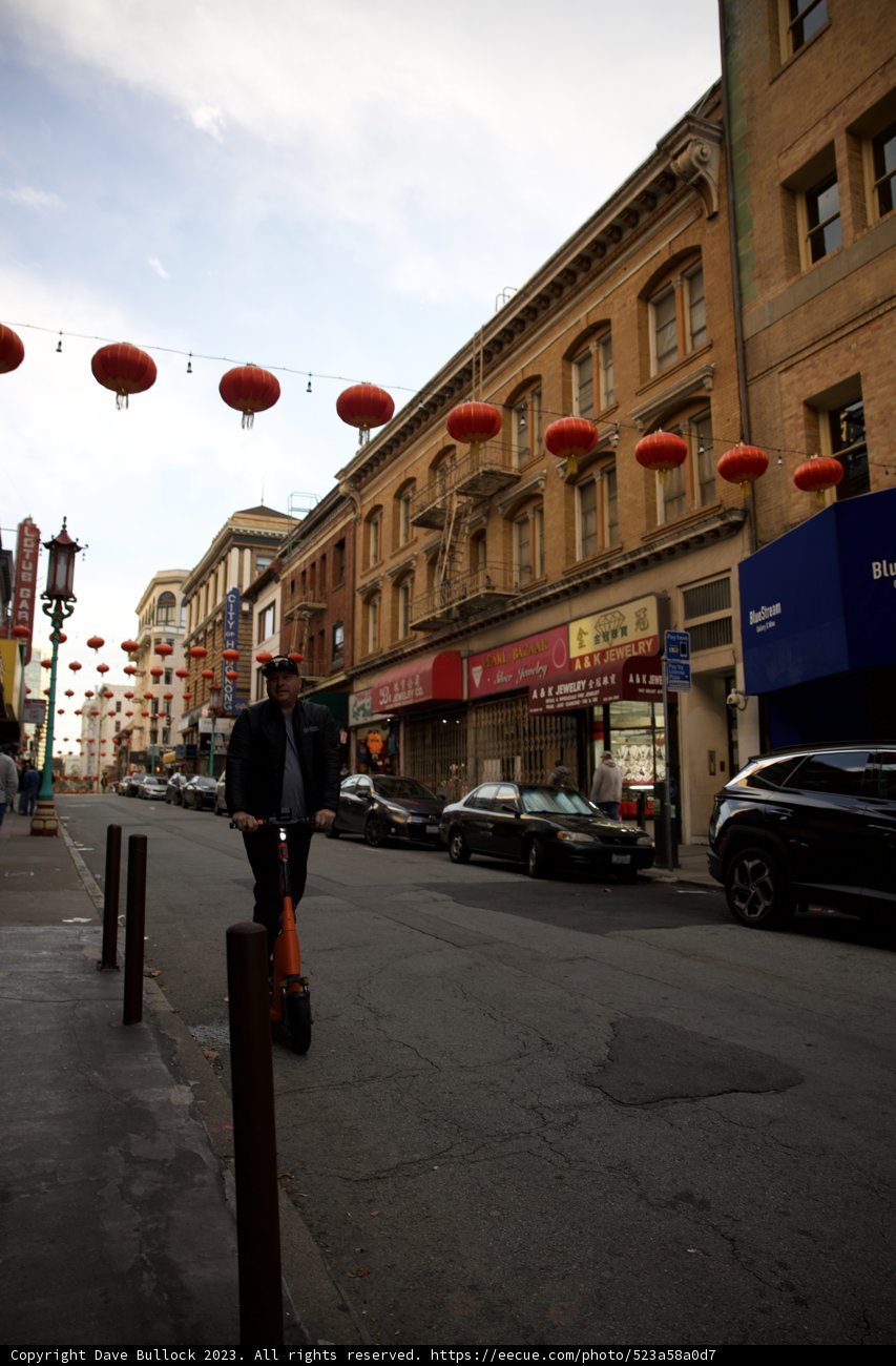 Vibrant Lantern Lit Streets of Urban Chinatown