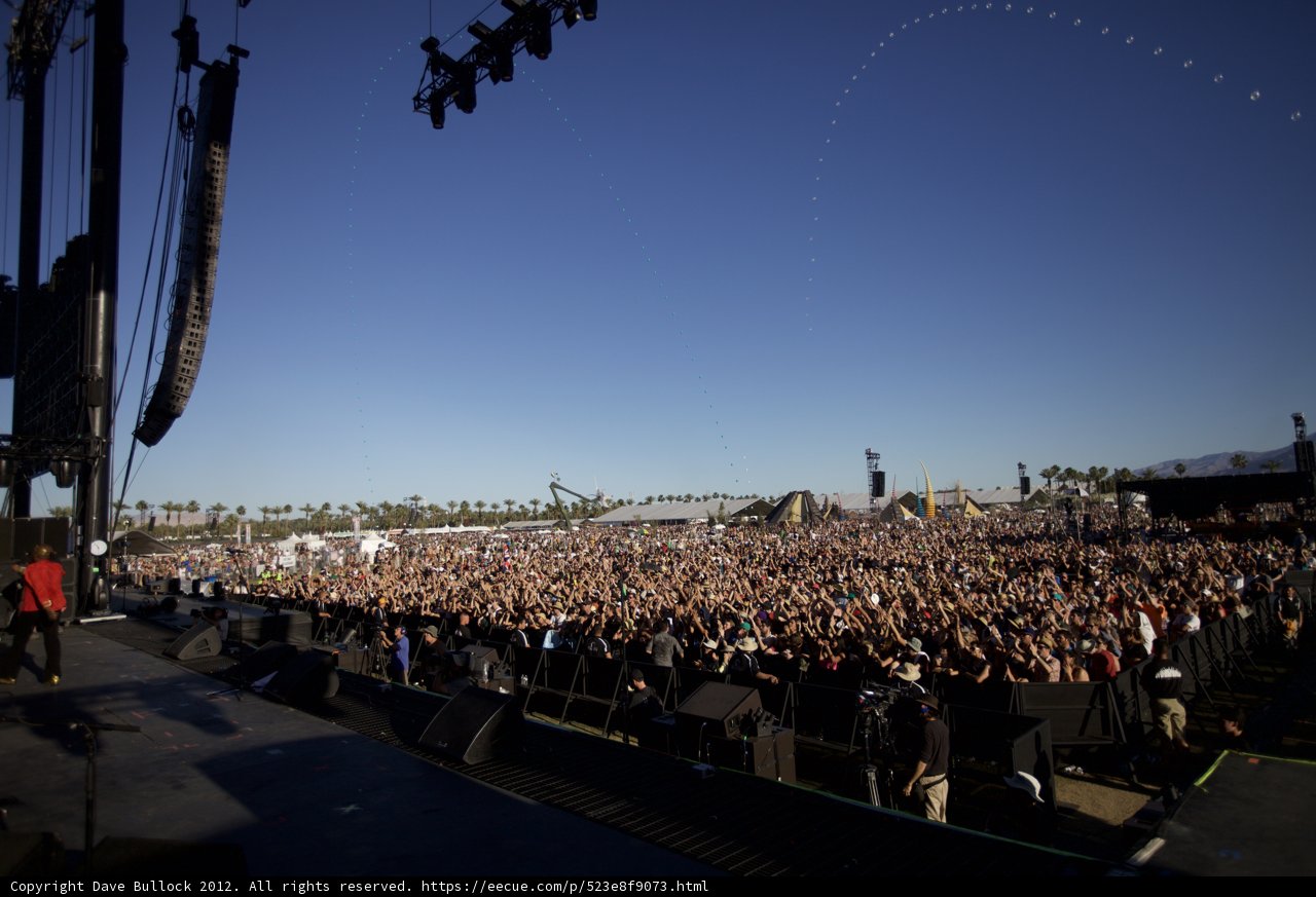 Epic Crowd at Coachella Rock Concert