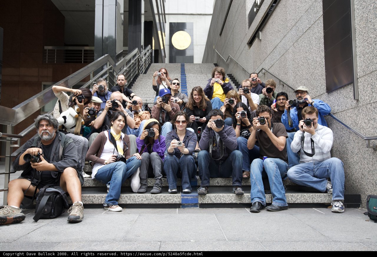 Paparazzi on the Steps