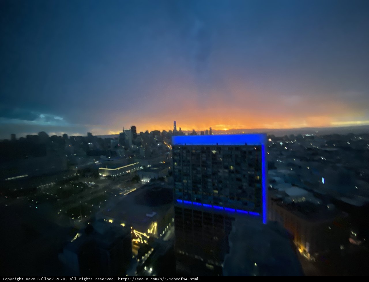 Blue Skyscraper in San Francisco