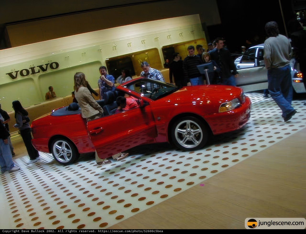 Stunning Red Convertible on Display at LA Auto Show