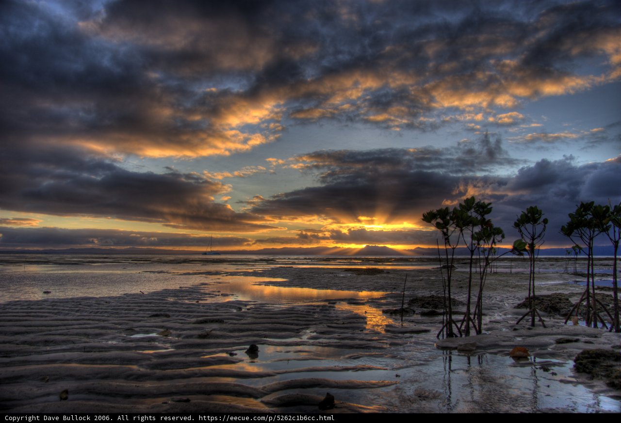 Serene Sunset by the Ocean