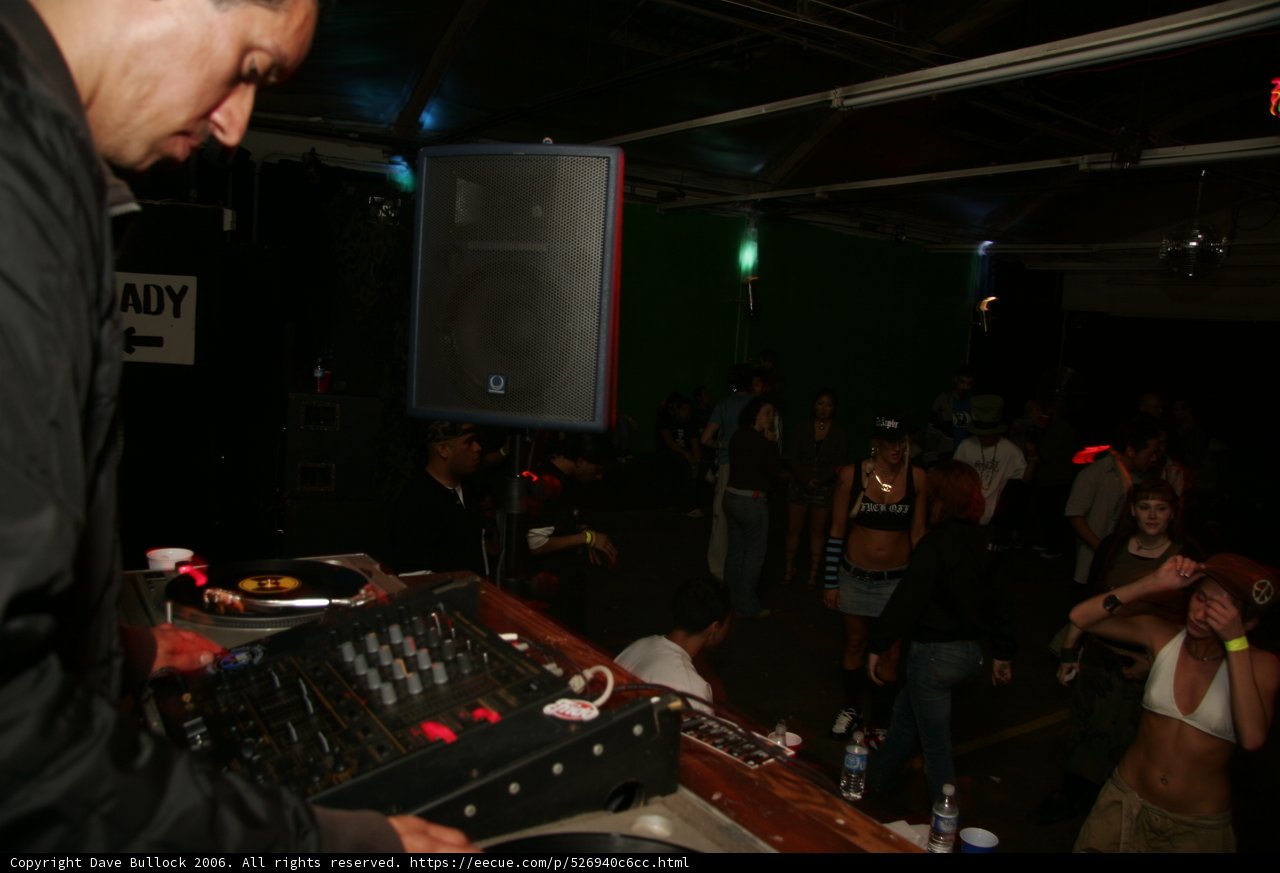 Nightclub Deejay in Black Jacket