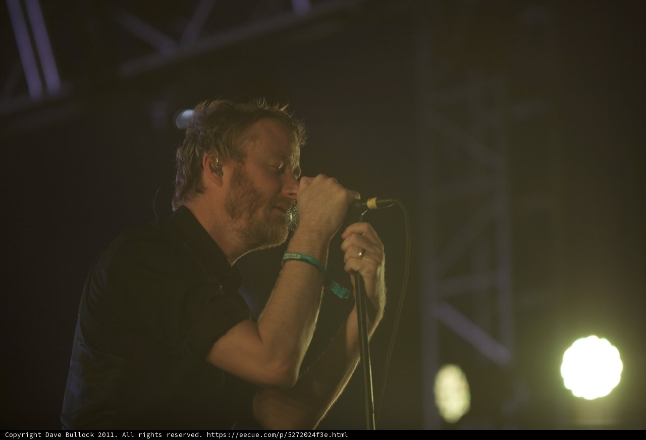 Matt Berninger Rocking Coachella Stage