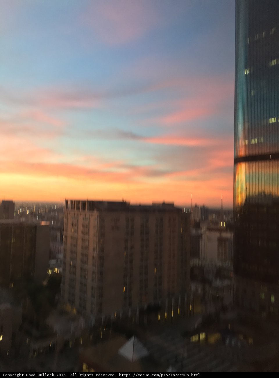 Sunset over the City
