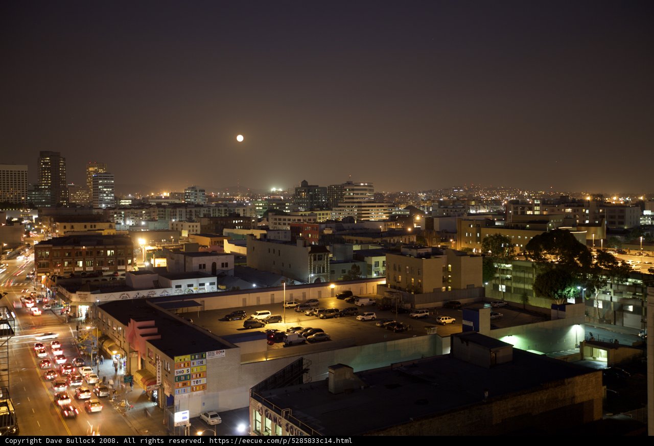 Moonrise over the Metropolis