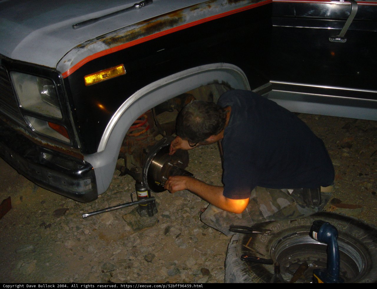 Working on an Alloy Wheel