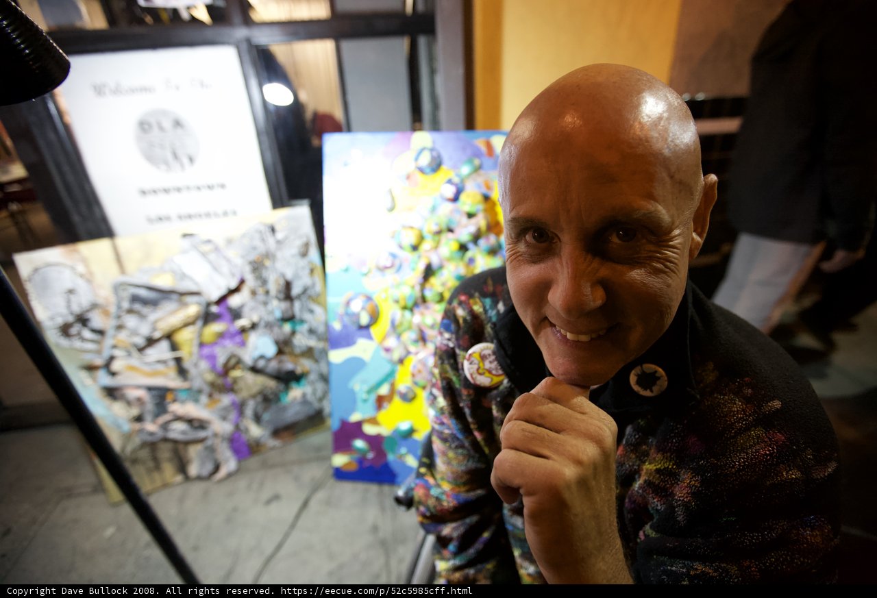 A Bald Man Contemplates Art