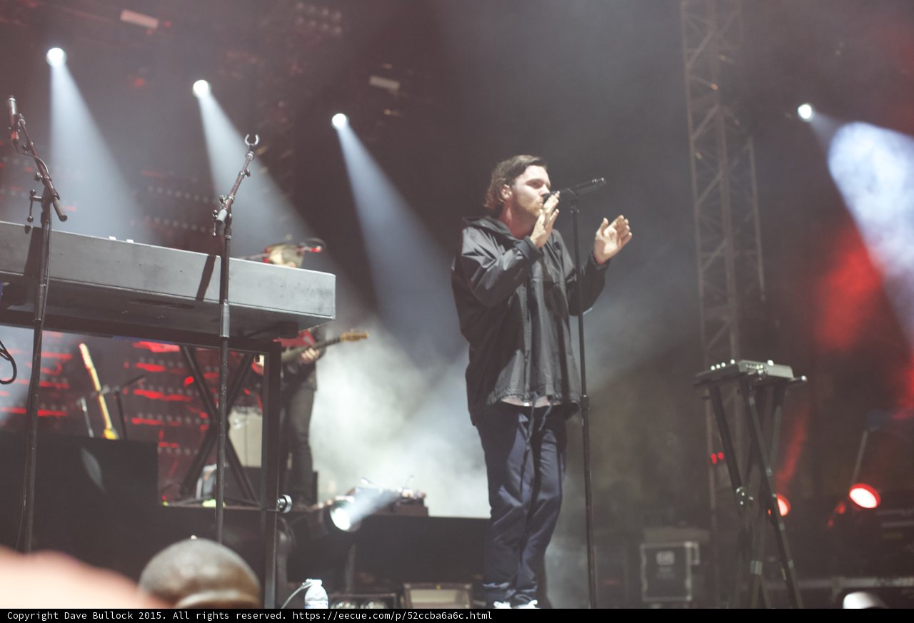 Singer Gesturing on Stage