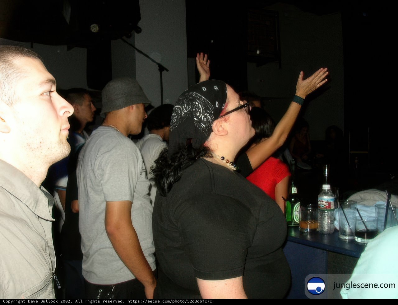 Nightclub Duo with Excited Crowd