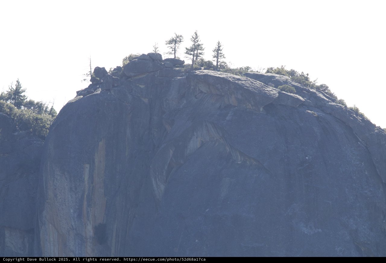 Granite Dome Summit with Pines in Yosemite