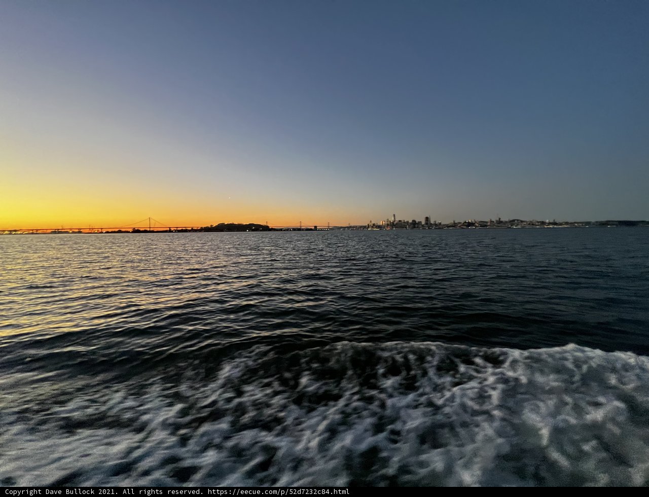 Sunset on San Francisco Bay