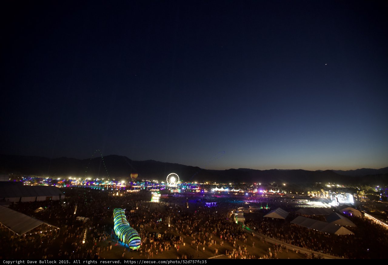 Nighttime Festivities at Coachella