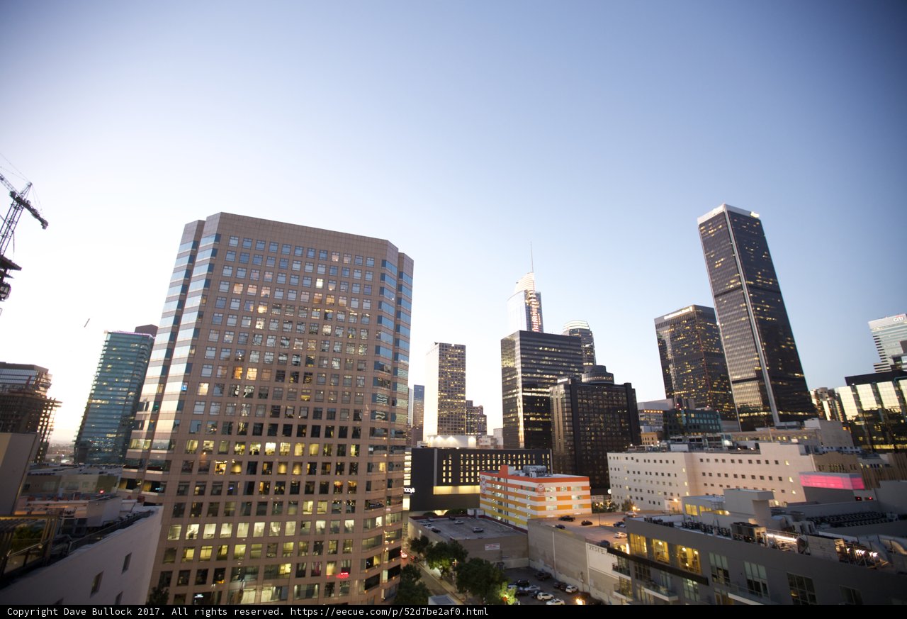 A Breathtaking View of Los Angeles Skyline