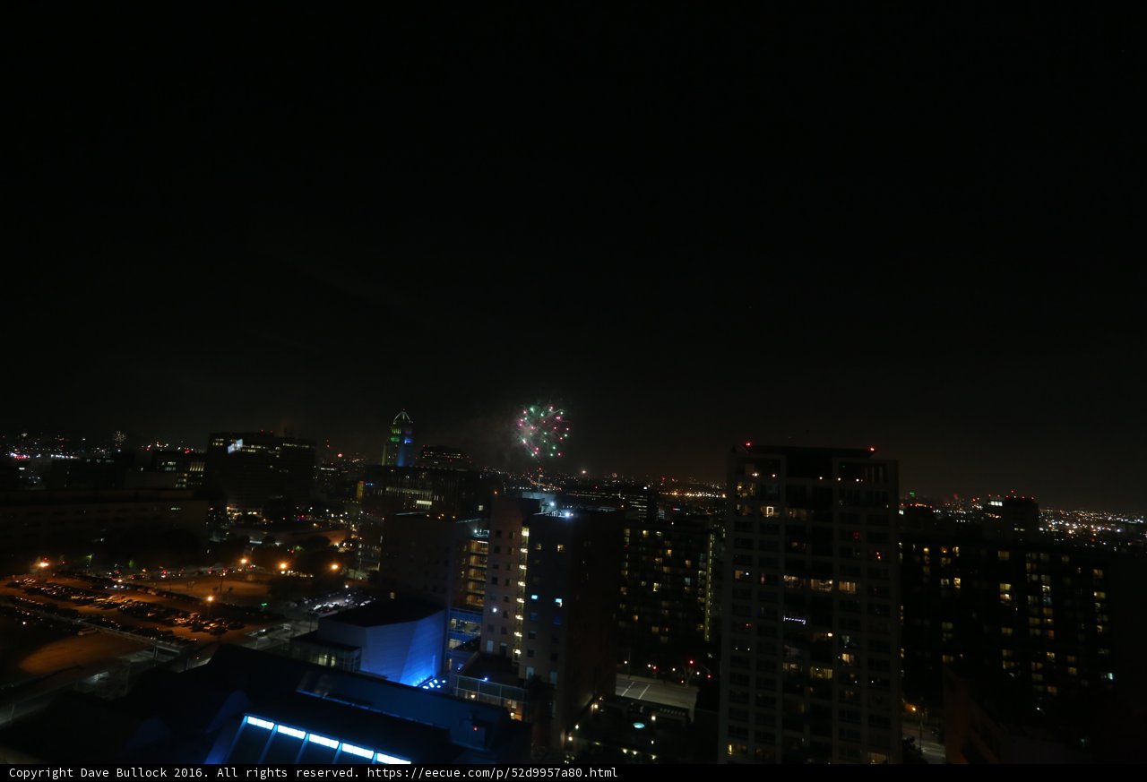 Fireworks Illuminating the Urban Metropolis