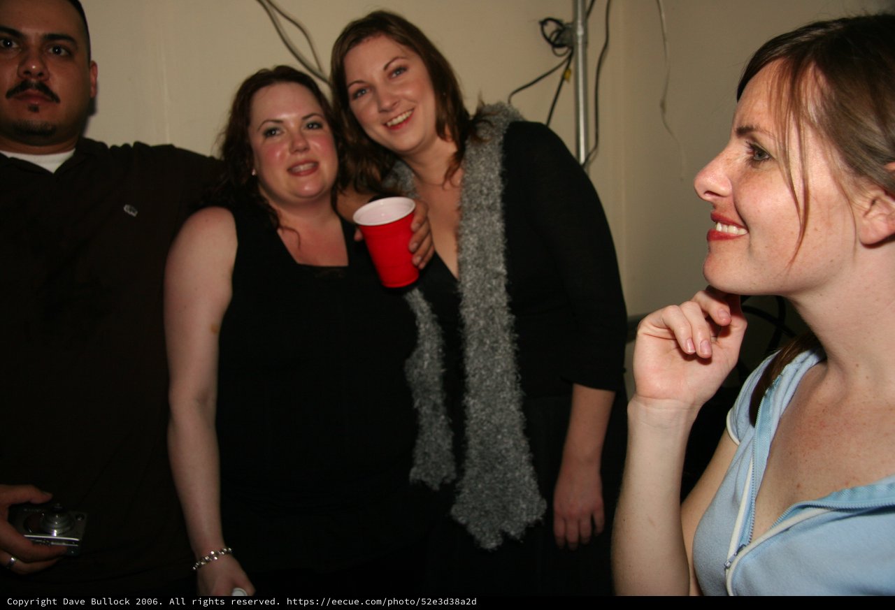 Friends Celebrating New Year's Eve 2005 Party