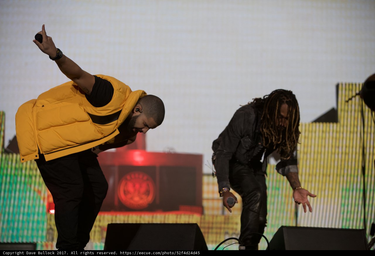Crowd goes wild during Drake's Coachella performance
