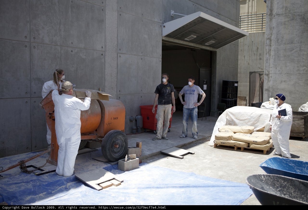 Cement Mixer in Action