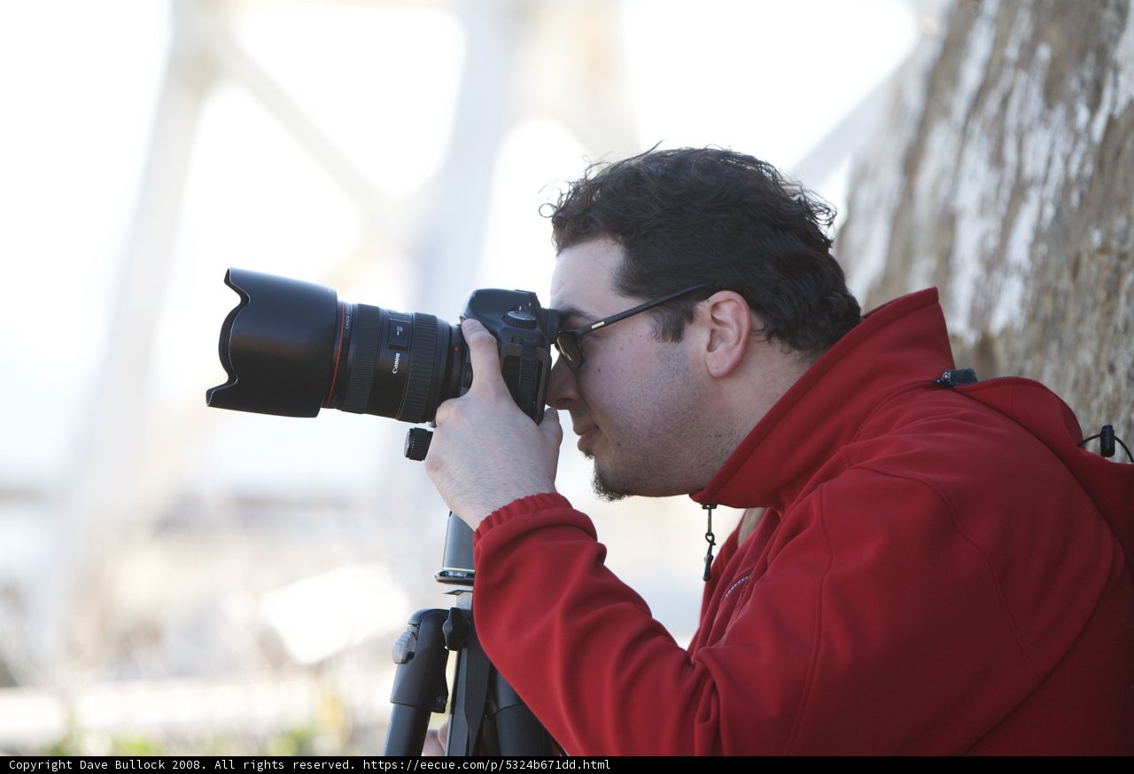 Red-Jacketed Dave Behind the Lens
