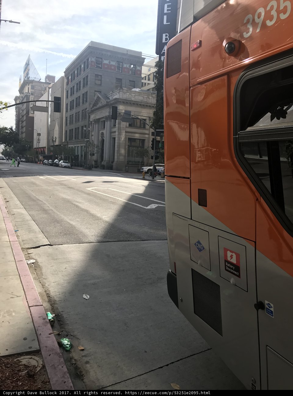 Parked Bus in the Urban Jungle