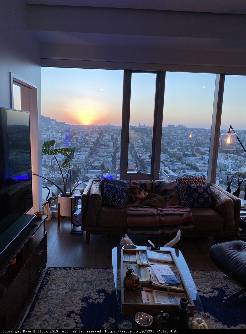 Modern Living Room with High-Tech TV
