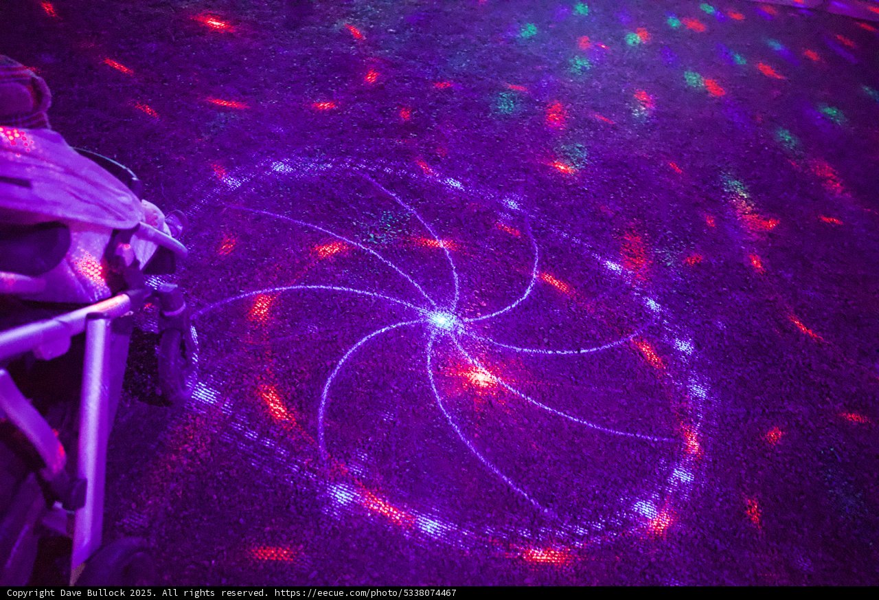 Enchanted Laser Patterns at Garden of D'Lights