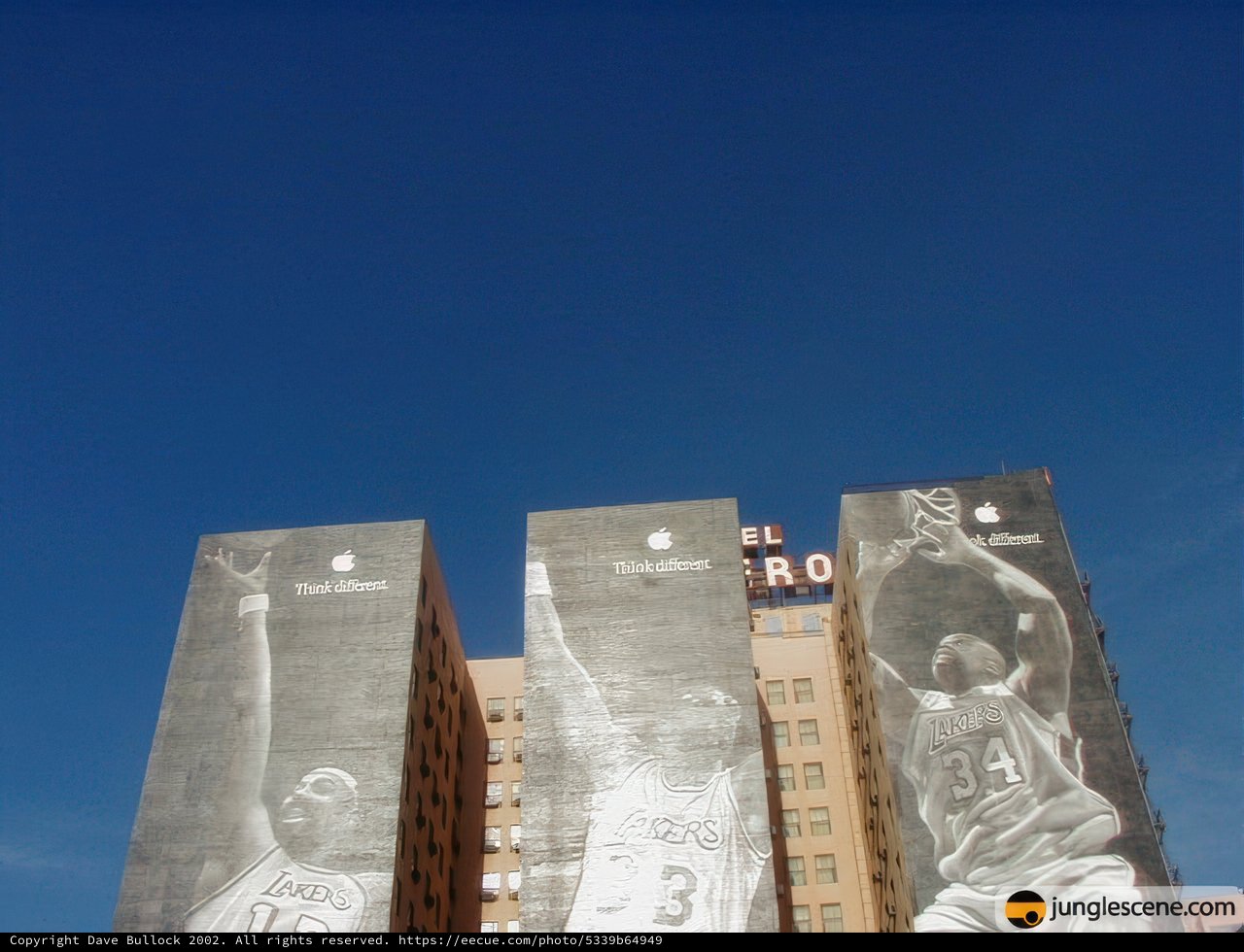 Los Angeles Lakers Billboard Towers Over the City