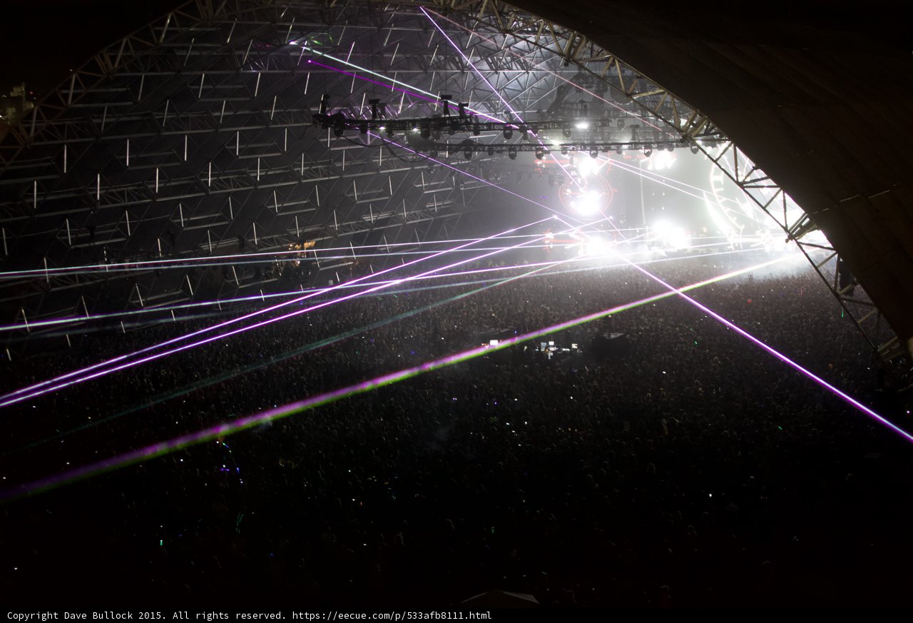 Laser Lights and a Captivating Crowd