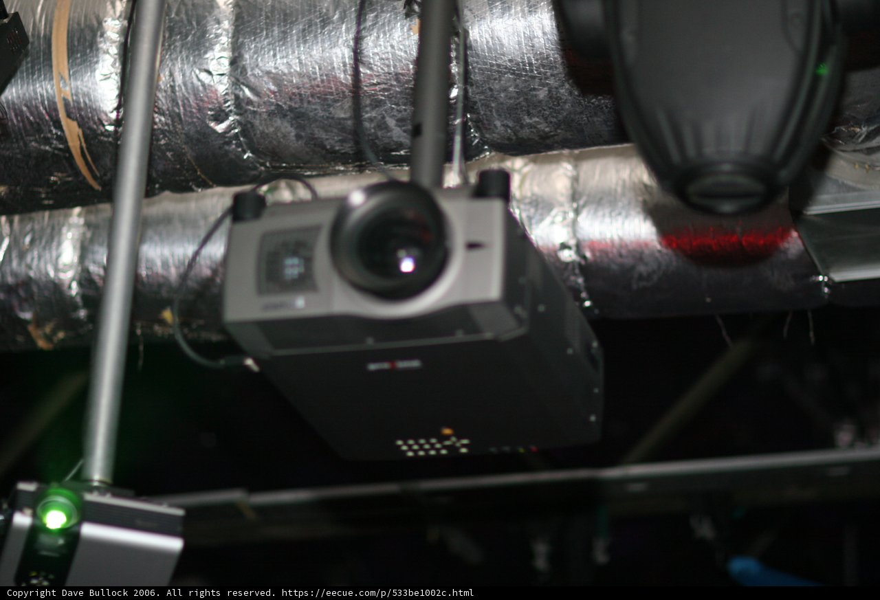 Ceiling-Mounted Projector for Office Presentations