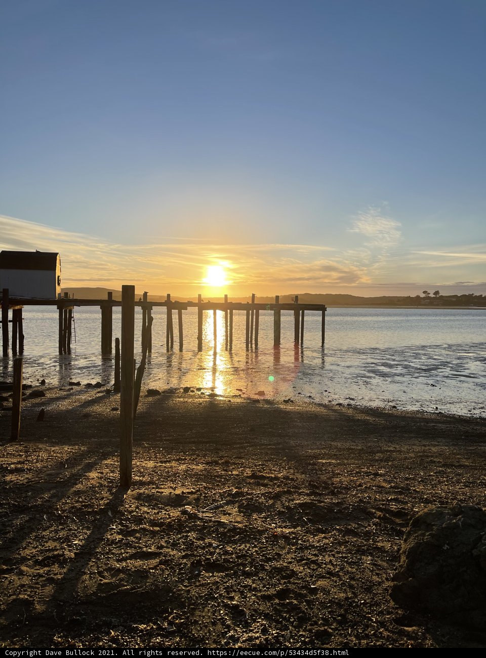 Breathtaking Sunset over the Pier at Bodega Bay