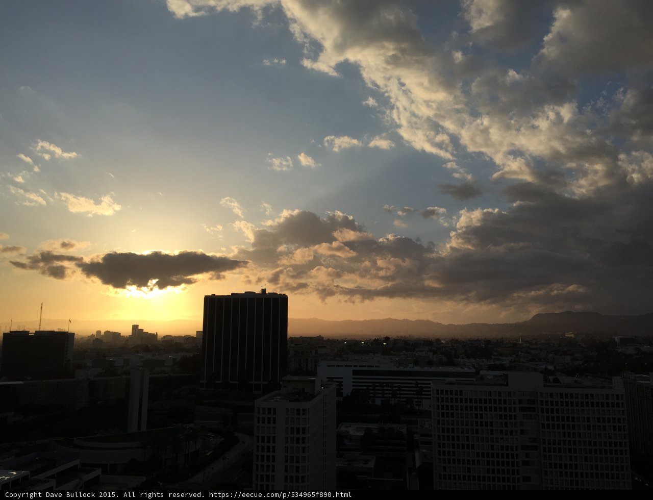 The Majestic Sunset over the Urban Metropolis