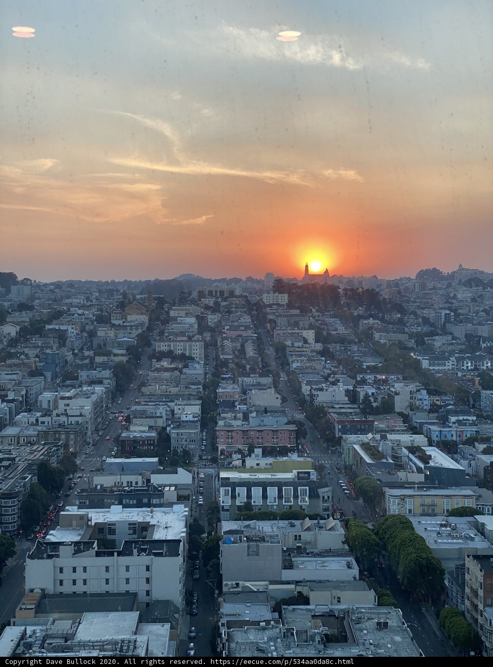 Urban Sunset Over San Francisco