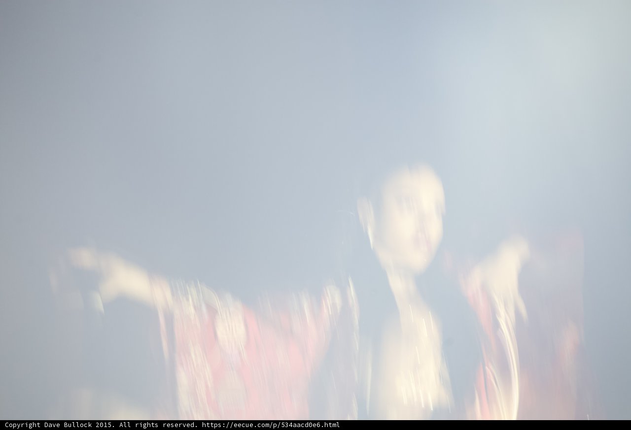 FKA twigs Abstract Heavy Motion Blur Arms Spread Red Kimono Haze Impressionistic Ethereal