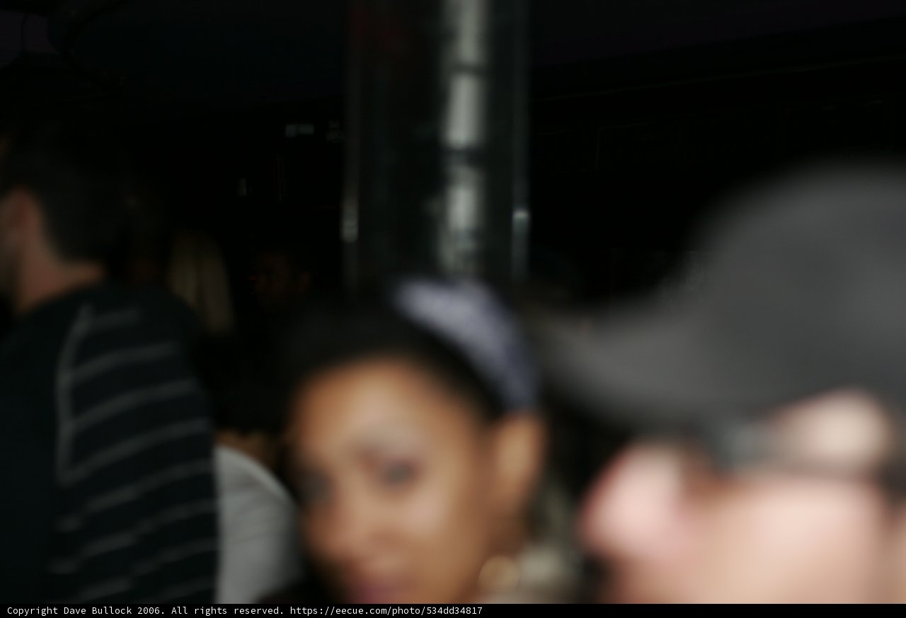 Blurred Nightlife at an Urban Club