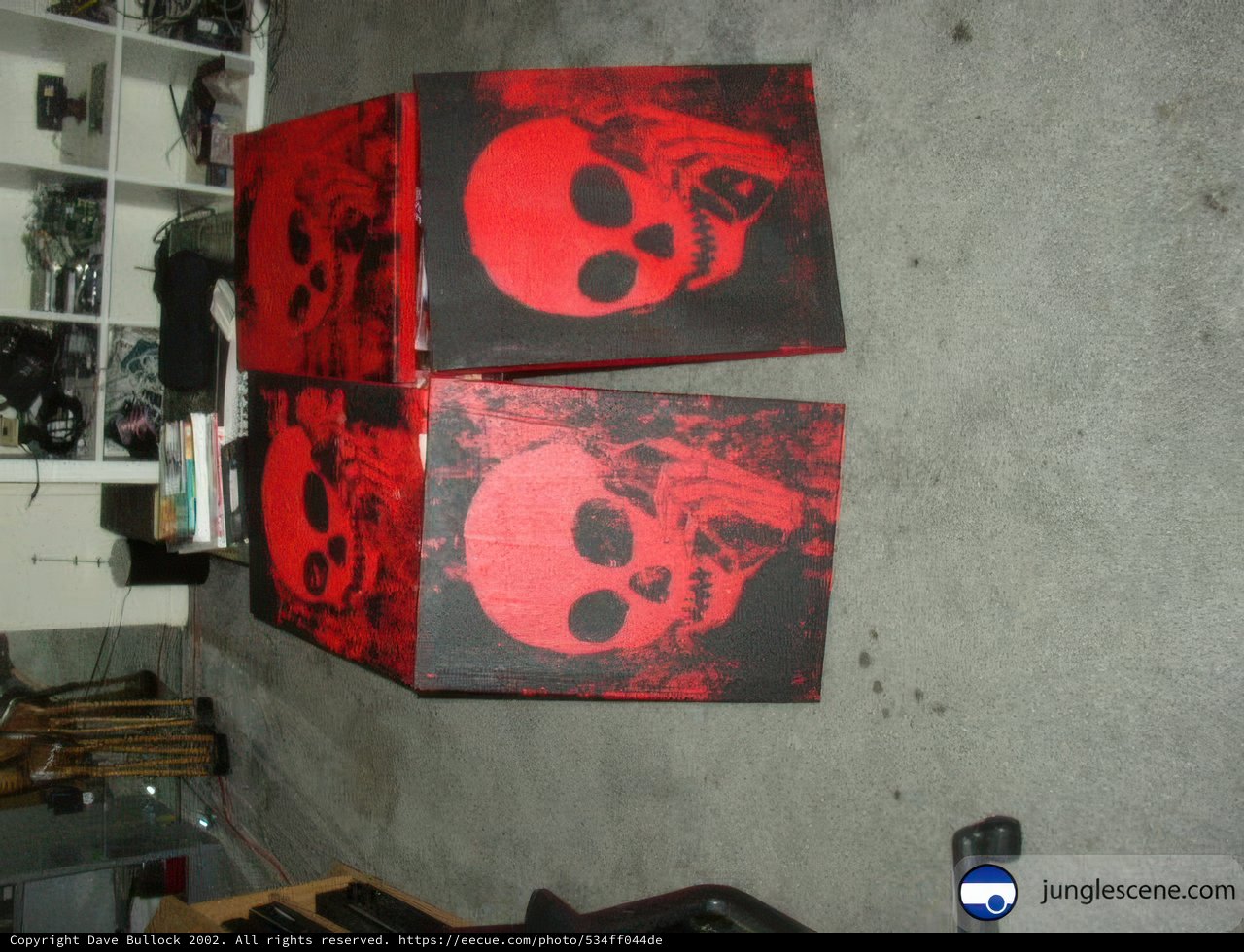 Red Skulls on the Table