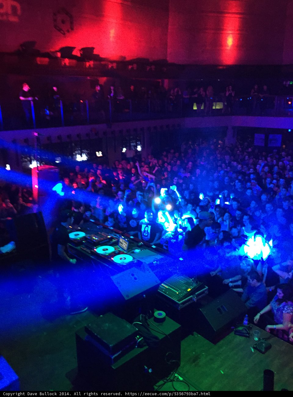 Raging Urban Concert Crowd