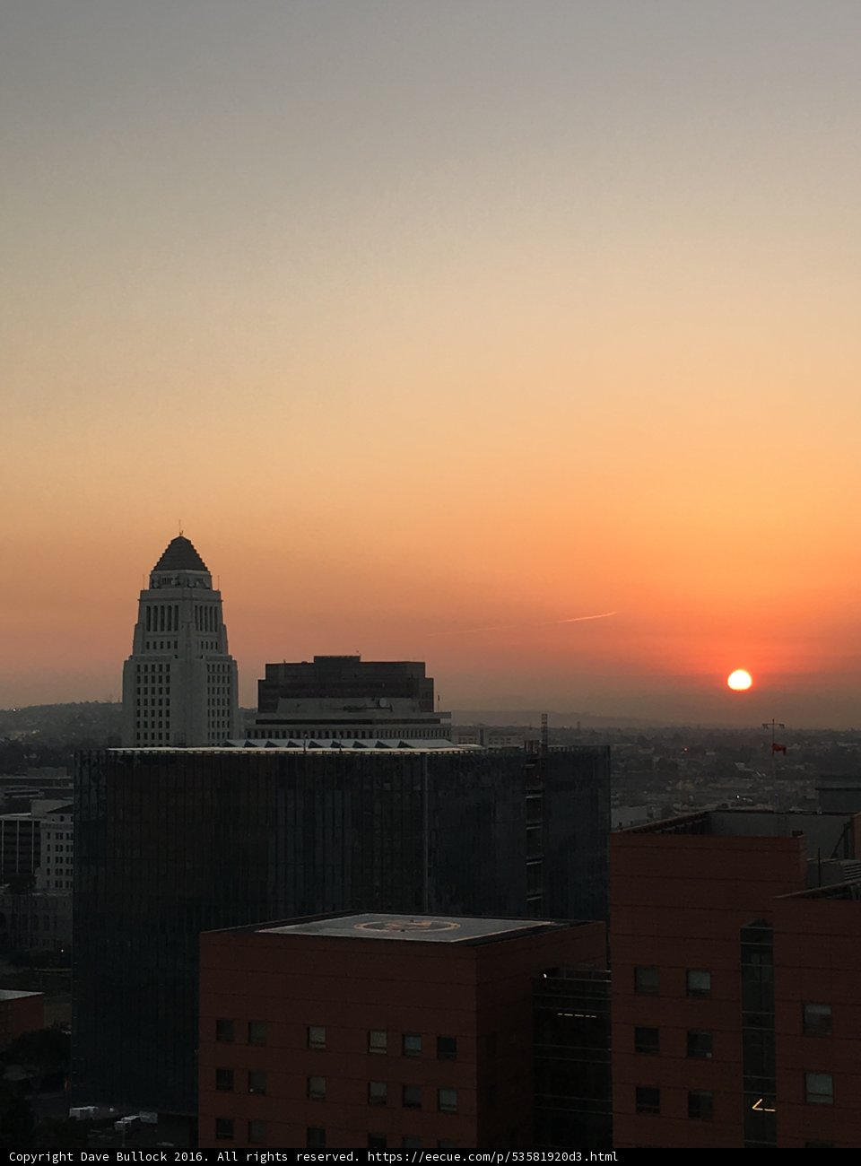 Sunset over the Urban Skyline