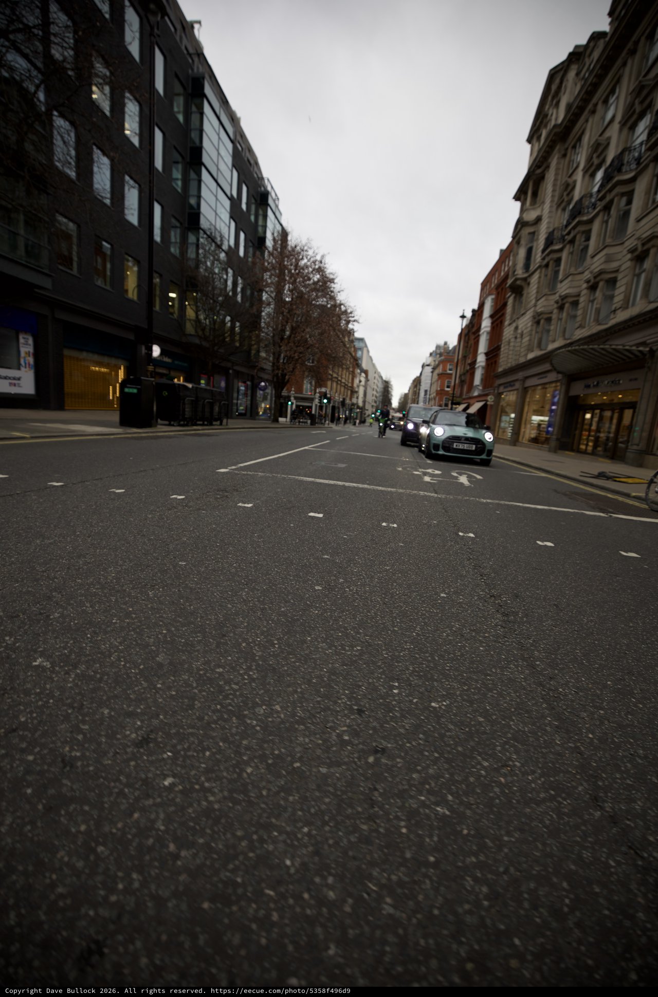 Overcast Evening on a Quiet London Street
