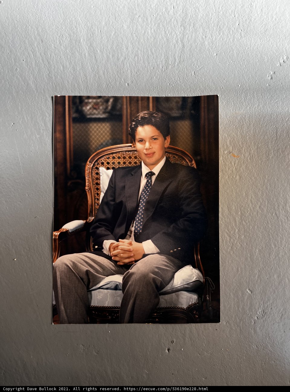 Portrait of a Happy Man in a Formal Armchair