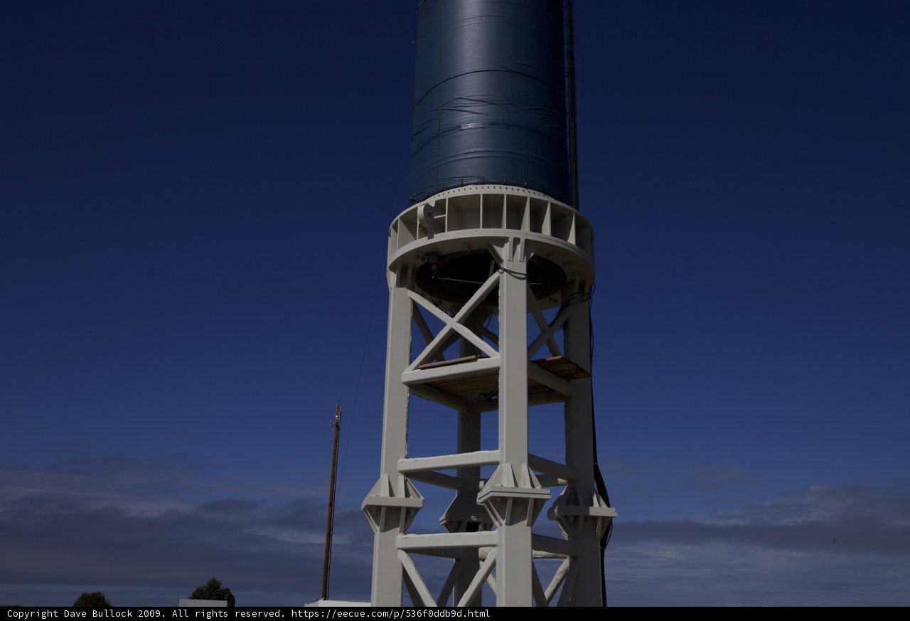 Majestic Water Tower against the Blue Sky
