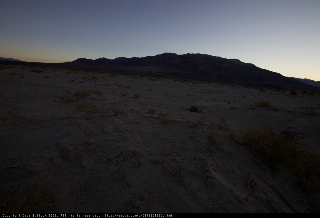 Sunset in the Desert