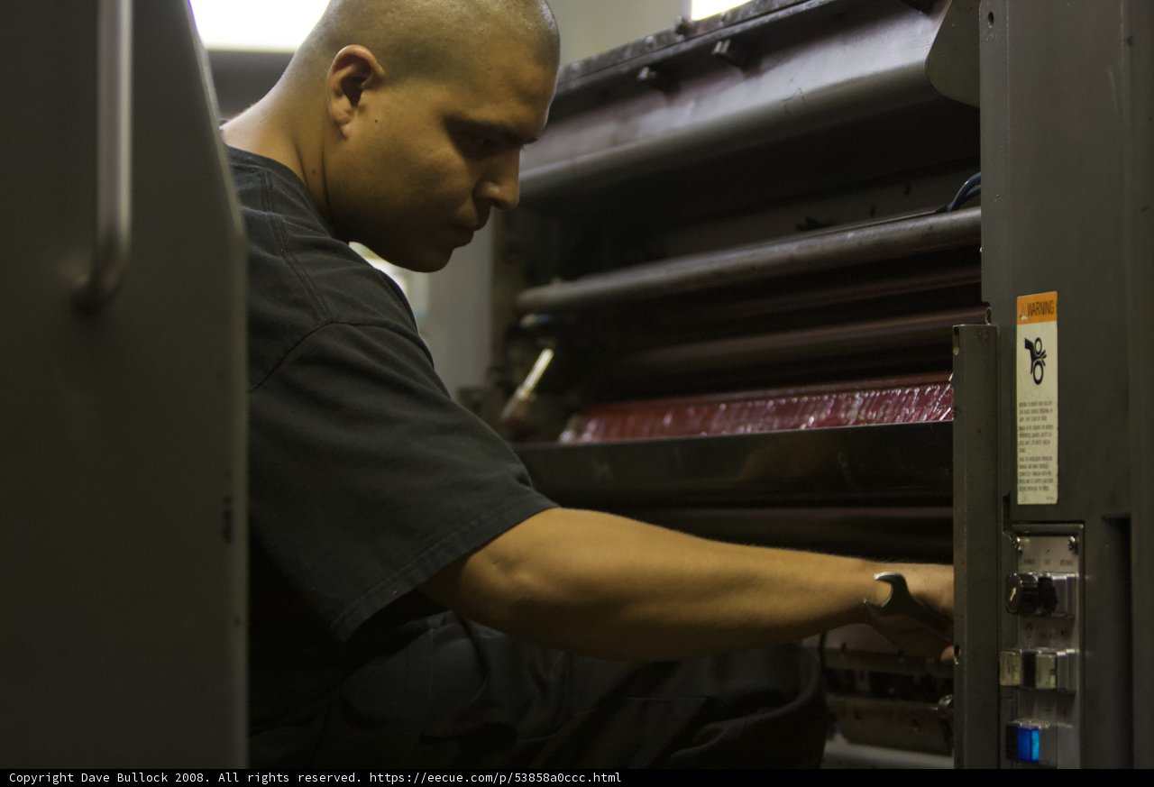 Working Hard on the Printing Machine!