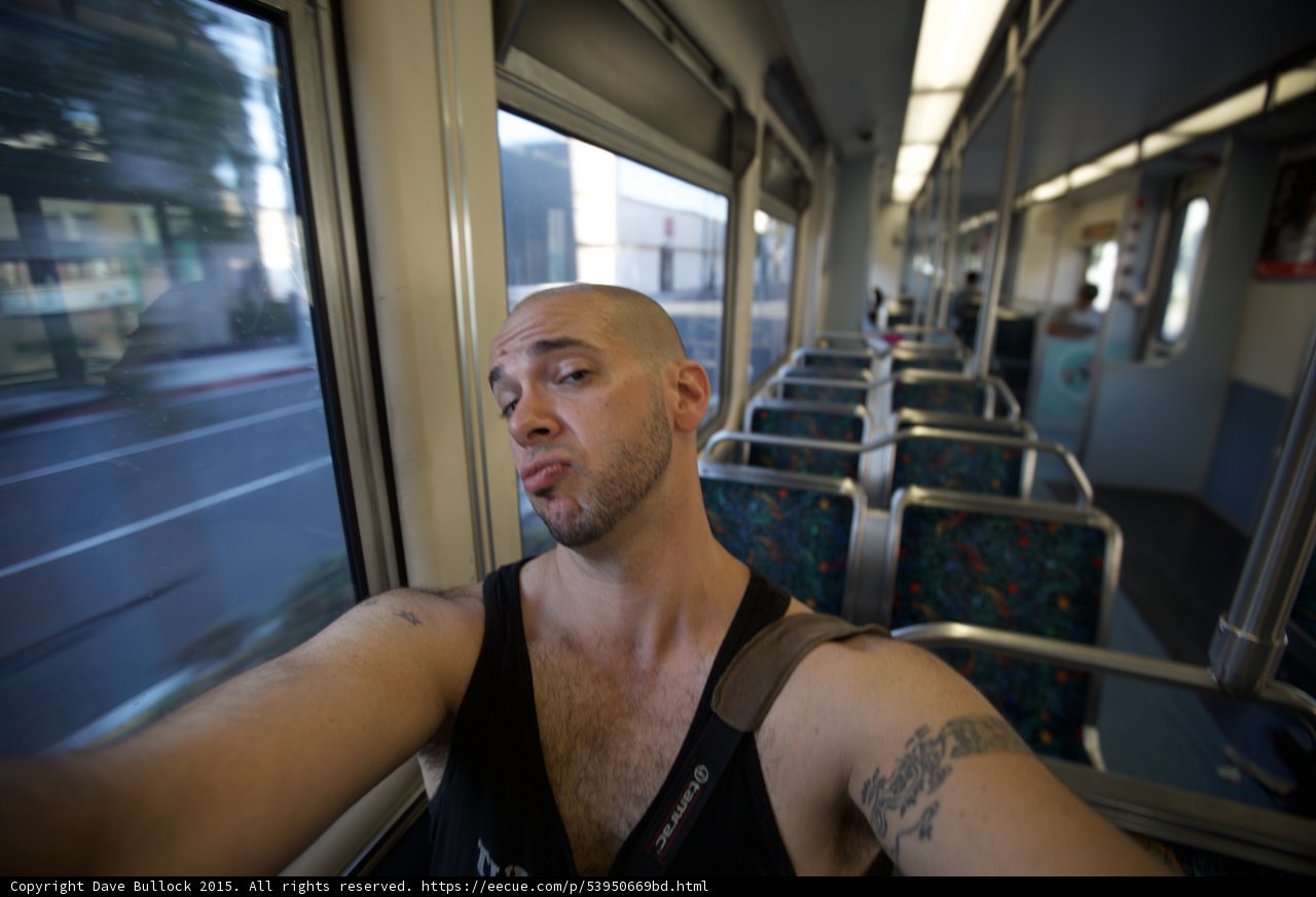 Selfie on LA Metro Train