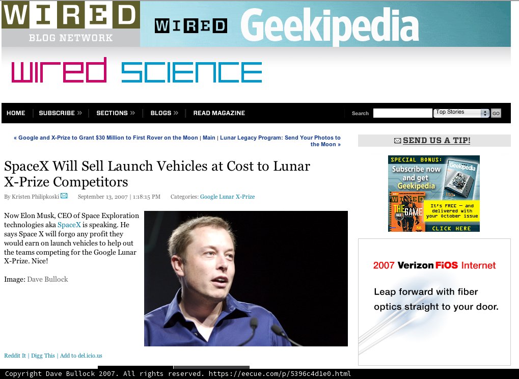 SpaceX WS V Launch at GOP Competition