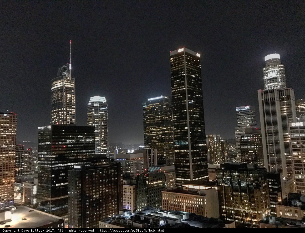Illuminated City Scape