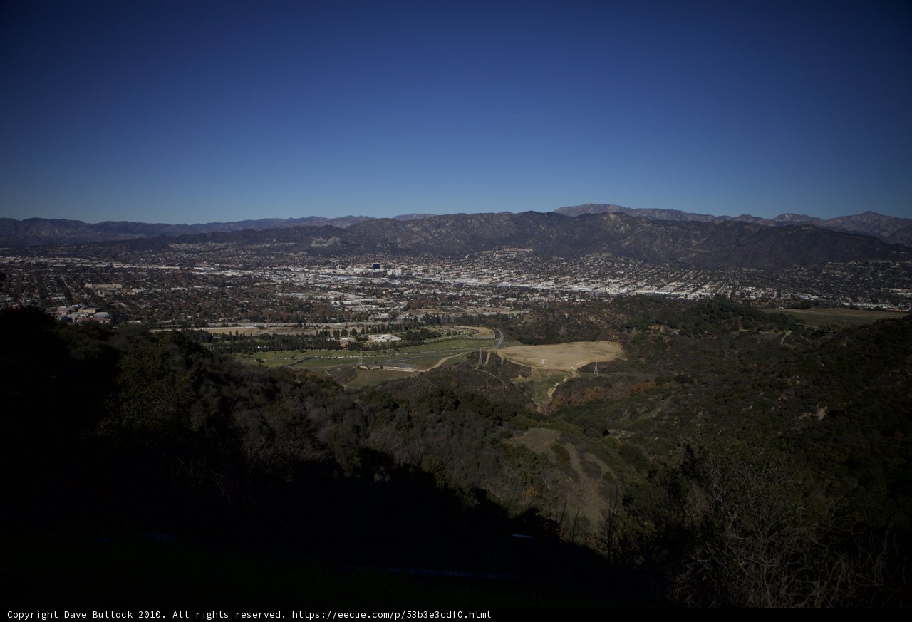 Overlooking the City from Griffith Park Plateau