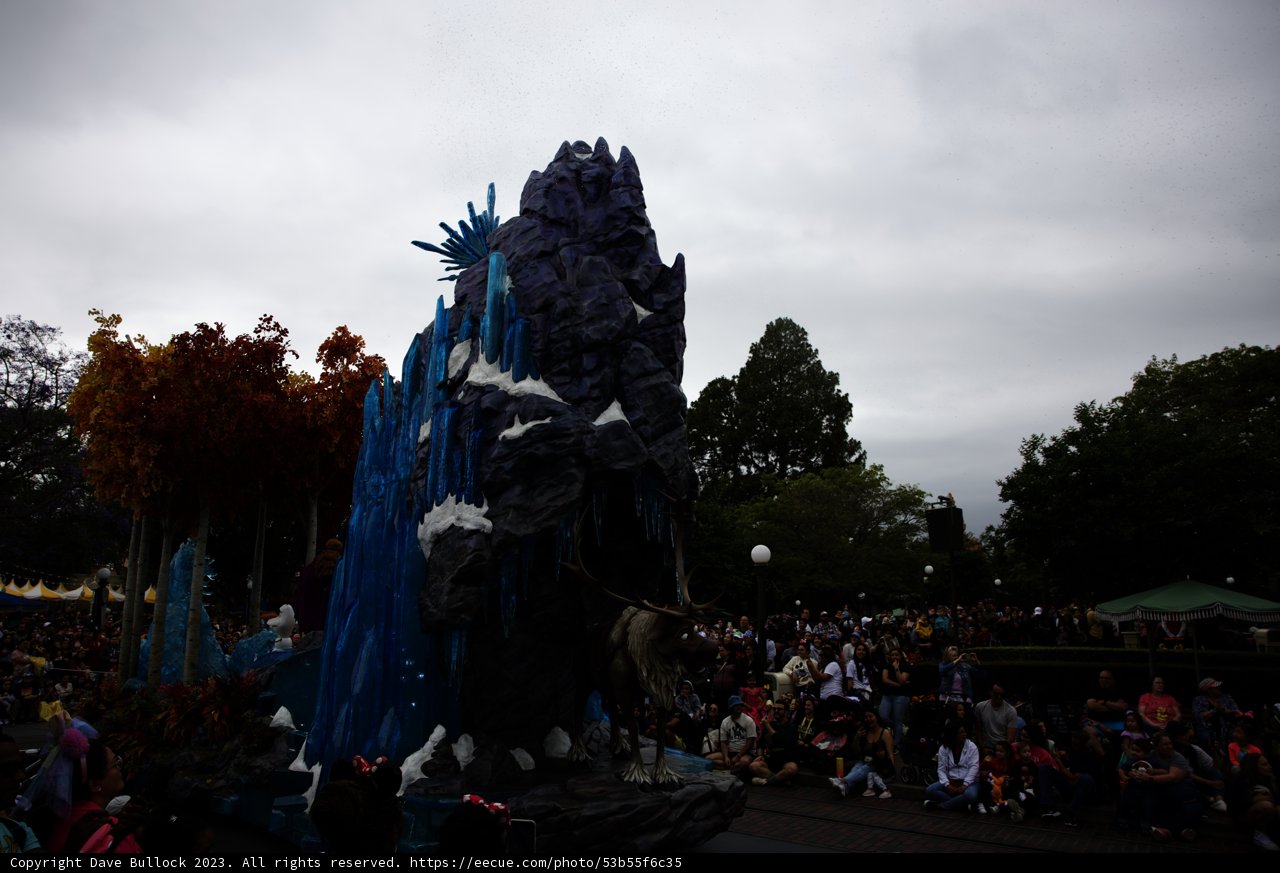 Magical Ice Sculpture Float at Disneyland Parade