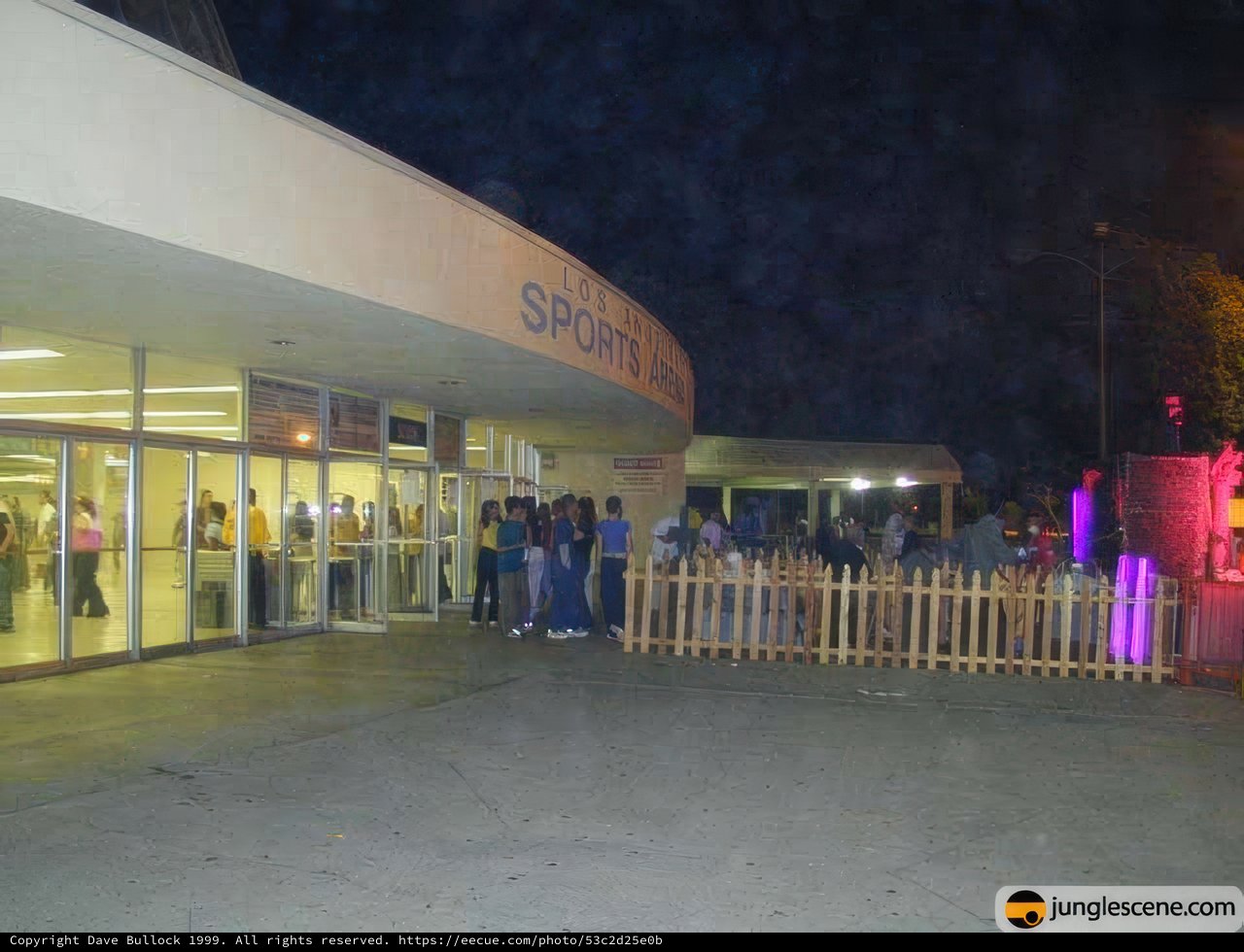 Nighttime Gathering at Midtown Shopping Center